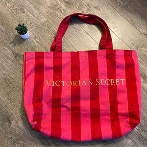 Oversized Victoria’s Secret canvas tote bag